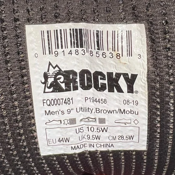 Rocky Sport Utility 1000G Insulated Waterproof Boot - 10.5 Wide - NWOT - Picture 5 of 9